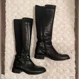 Aquatalia leather riding boots